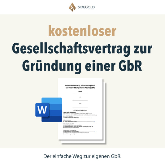 Gesellschaftsvertrag zur Gründung einer Gesellschaft bürgerlichen Rechts (GbR)